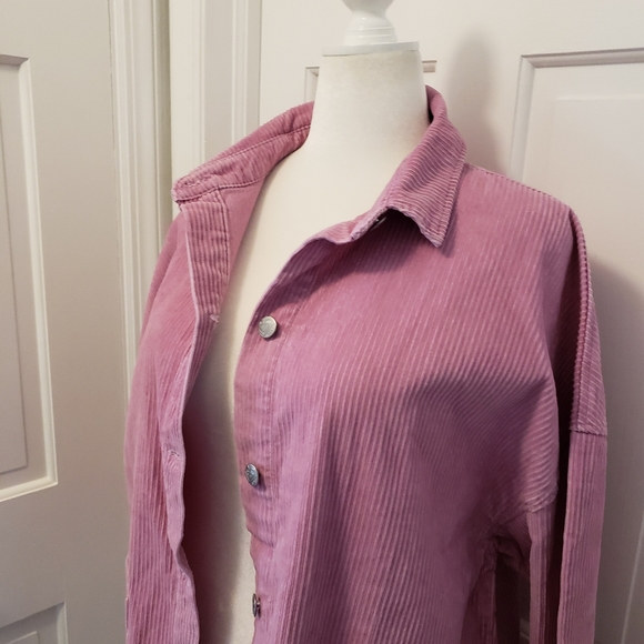 NWT Roxy Kick Back Washed Corduroy Shacket Size Large, Ret. $78, Casual - Picture 3 of 12